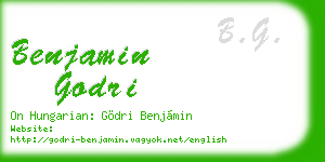benjamin godri business card