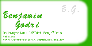 benjamin godri business card
